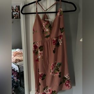 Pink flower dress